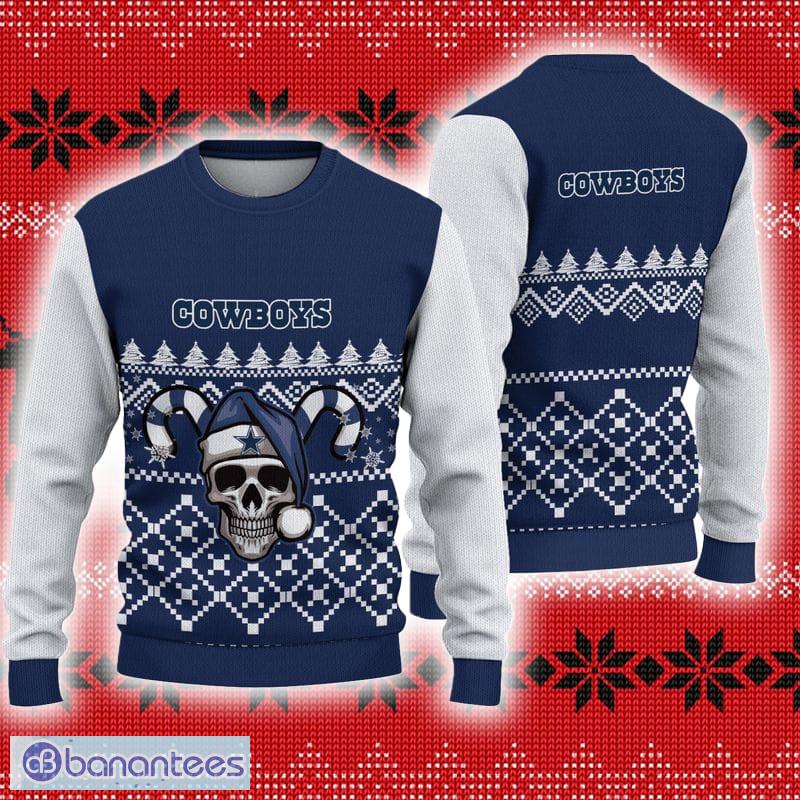 Dallas Cowboys Christmas Skull AOP Wassail Knitted Sweater For Winter - Dallas Cowboys Christmas Skull AOP Wassail Knitted Sweater For Winter Dallas Cowboys Christmas Skull AOP Wassail Knitted Sweater For Winter - Dallas Cowboys Christmas Skull AOP Wassail Knitted Sweater For Winter