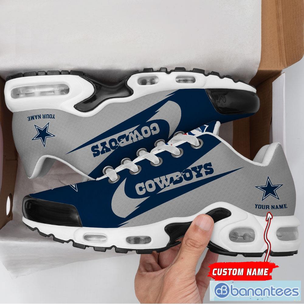 Custom Name Dallas Cowboys New Logo Air Cushion Sports Shoes Men Women -  Banantees