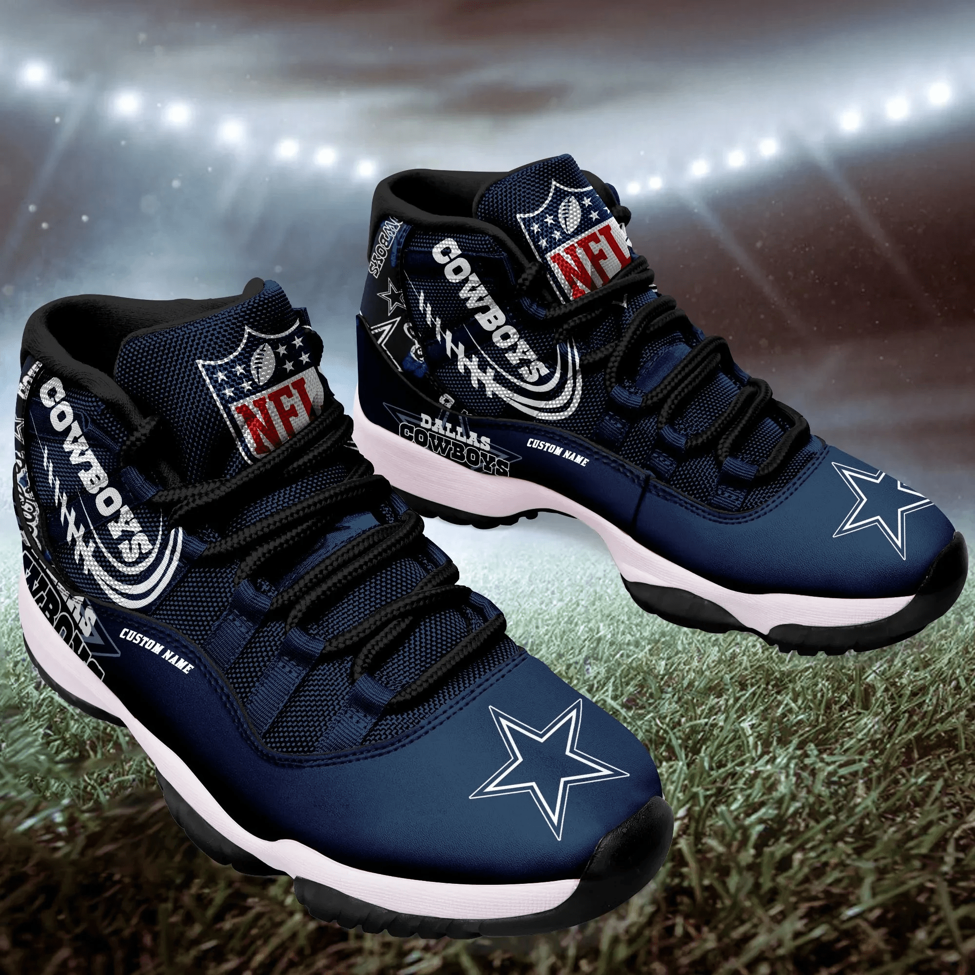 Dallas Cowboys Personalized Air Jordan 11 Dynamic Men And Women Gift For  Sports Fans - Banantees