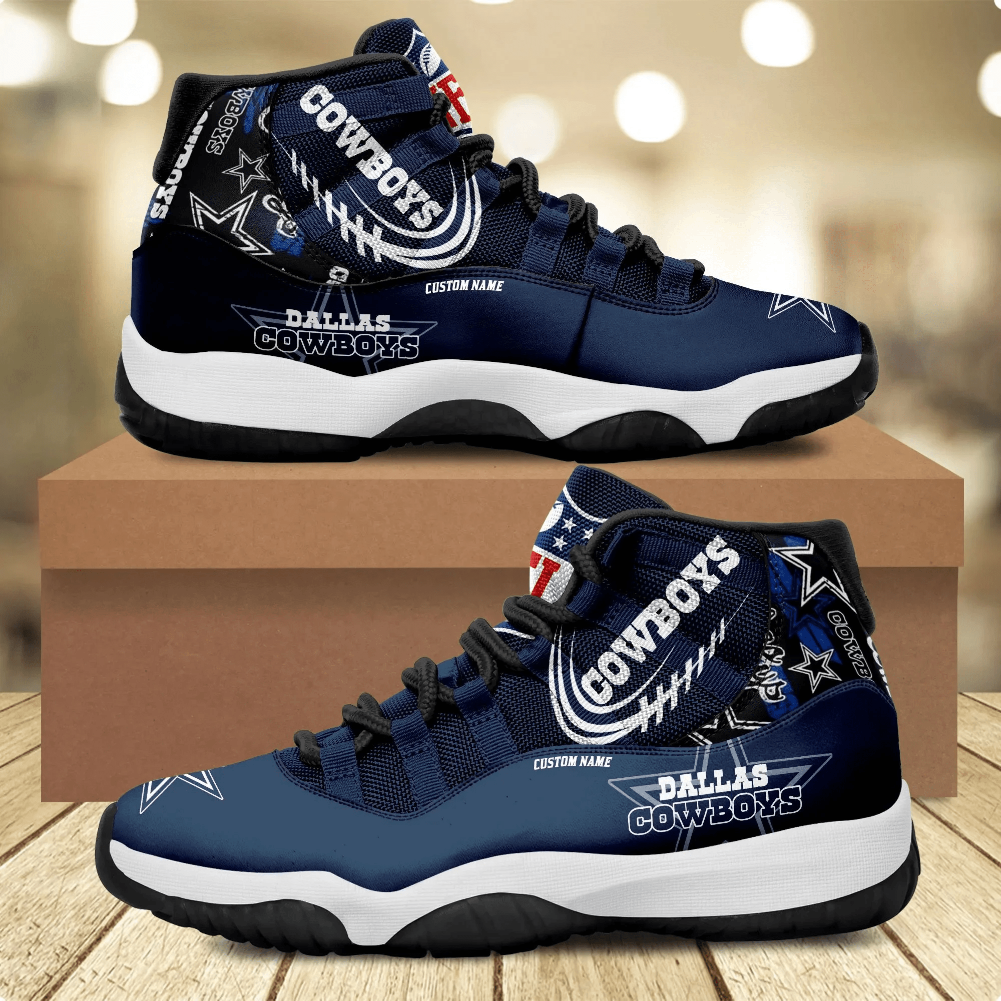 Dallas Cowboys Personalized Air Jordan 11 Dynamic Men And Women Gift For  Sports Fans - Banantees