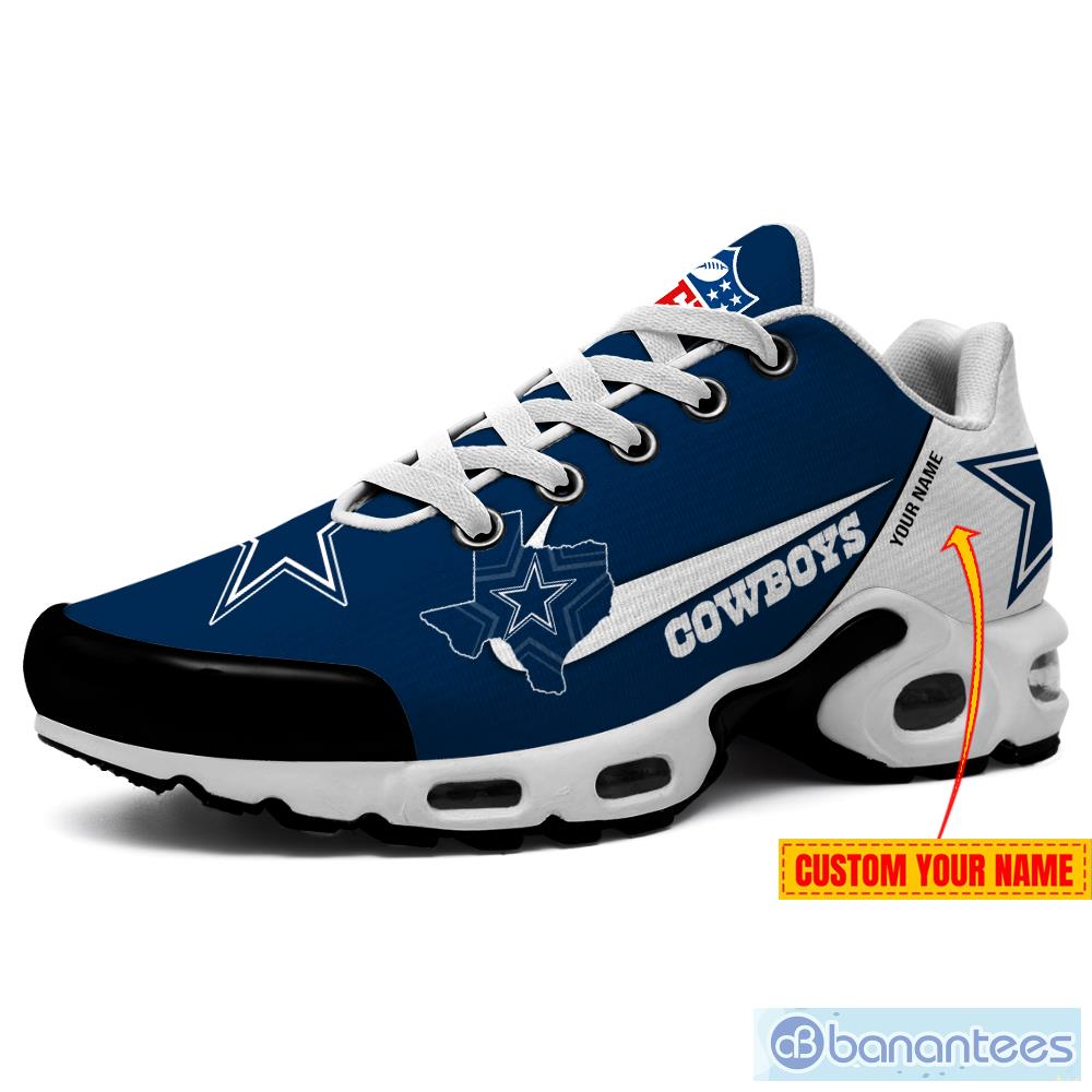 Dallas Cowboys State Proud NFL Team Sneakers Custom Name Air Cushion Shoes  For Fans - Banantees