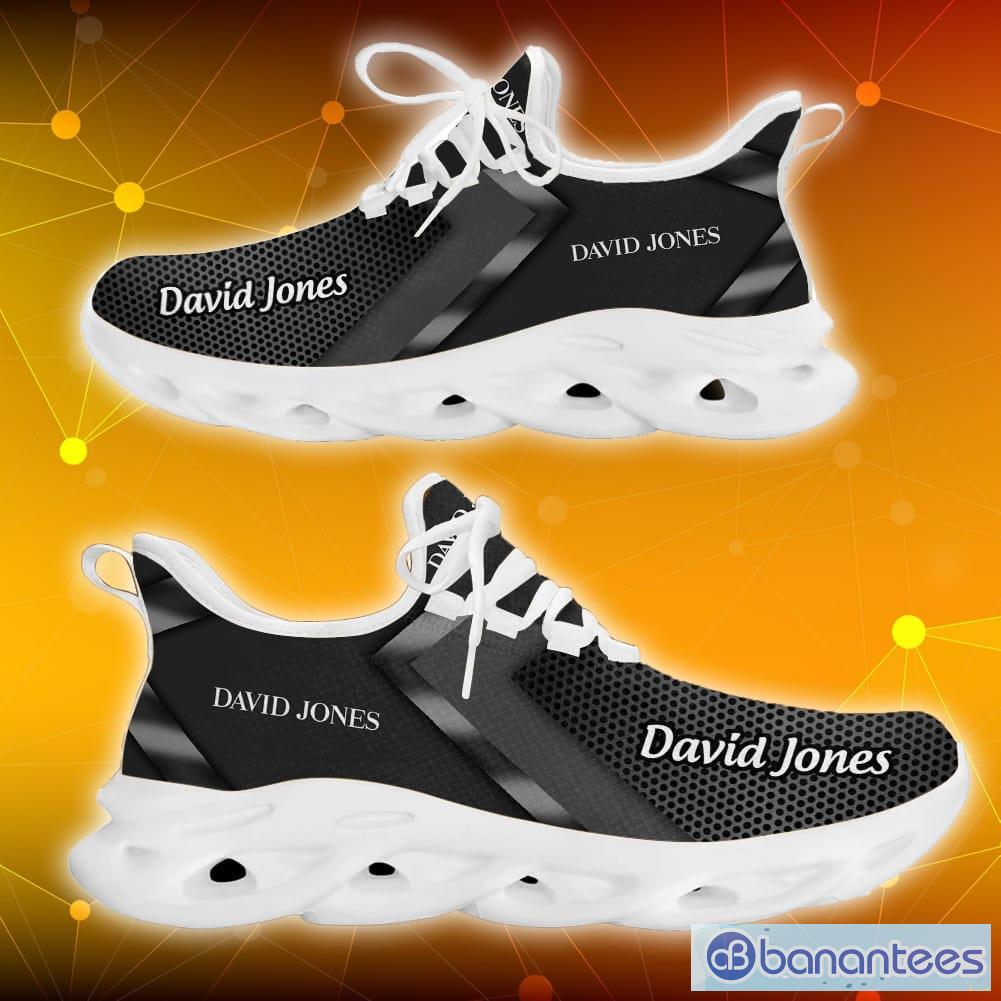 david jones Logo Chunky Shoes White Black Max Soul Sneakers For