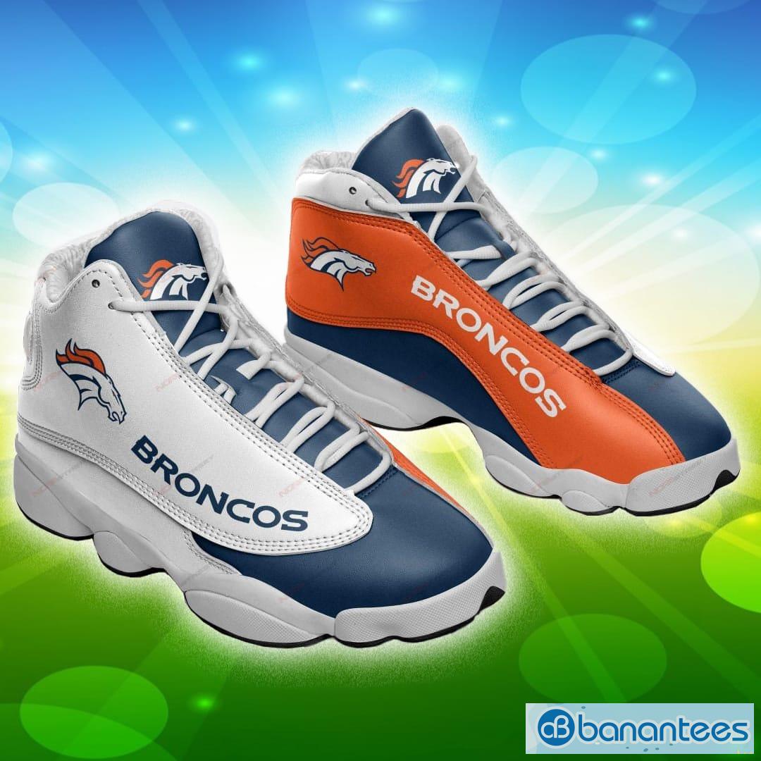 Custom Name Denver Broncos New Logo Air Cushion Sports Shoes Men Women -  Banantees