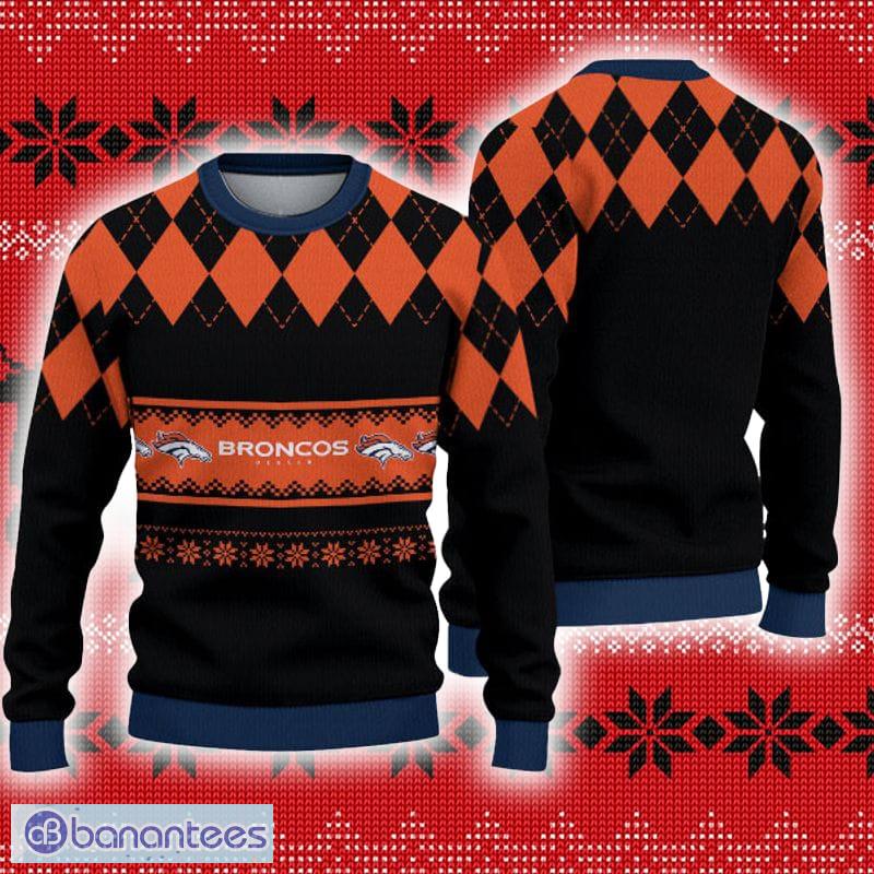 NFL Denver Broncos Christmas 3D Fashion Ugly Sweater For Winter -  YesItCustom