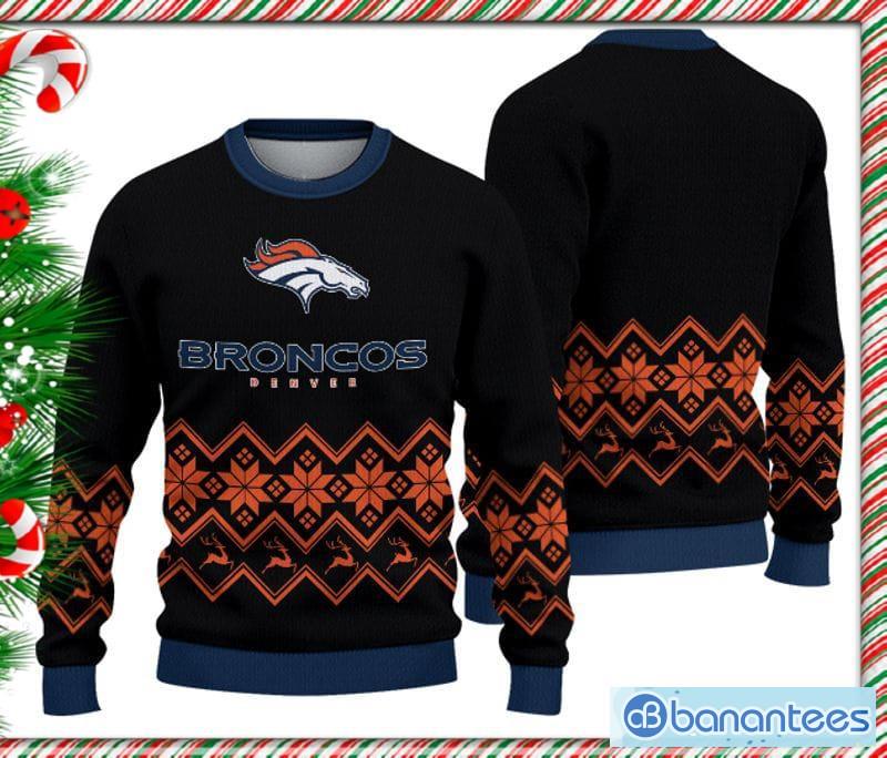 Denver Broncos Basic Ugly Christmas Sweater For Fans - Banantees