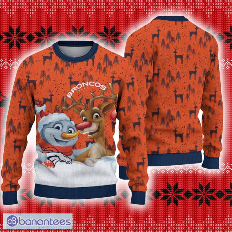 Denver Broncos Basic Ugly Christmas Sweater For Fans - Banantees