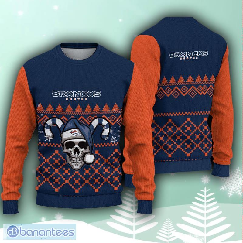 Denver Broncos Christmas Skull 3D Snowboard Ugly Sweater Gifr For Fans - Denver Broncos Christmas Skull 3D Snowboard Ugly Sweater Gifr For Fans Denver Broncos Christmas Skull 3D Snowboard Ugly Sweater Gifr For Fans - Denver Broncos Christmas Skull 3D Snowboard Ugly Sweater Gifr For Fans