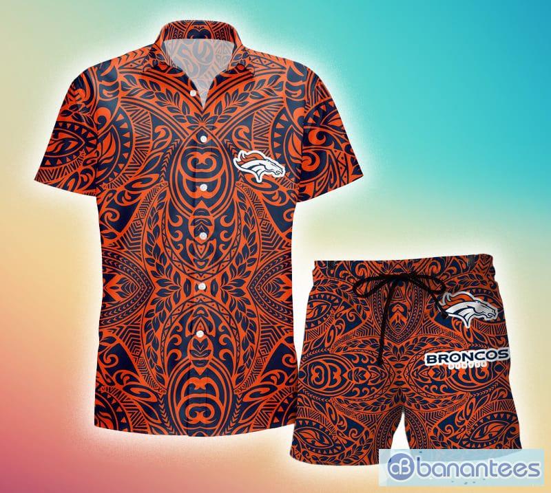 Denver Broncos Pattern Tropical Hawaiian Shorts Gift For Fans