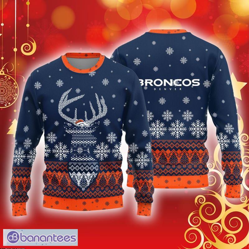 Denver Broncos Logo Knitted Reindeer Ugly Christmas Sweater - Denver Broncos Logo Knitted Reindeer Ugly Christmas Sweater Denver Broncos Logo Knitted Reindeer Ugly Christmas Sweater - Denver Broncos Logo Knitted Reindeer Ugly Christmas Sweater