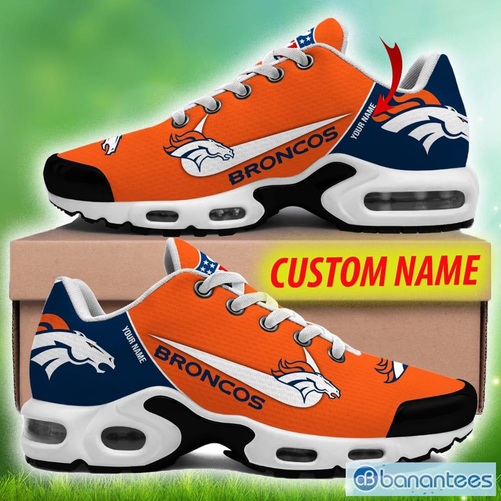 Custom Name Denver Broncos New Logo Air Cushion Sports Shoes Men Women -  Banantees