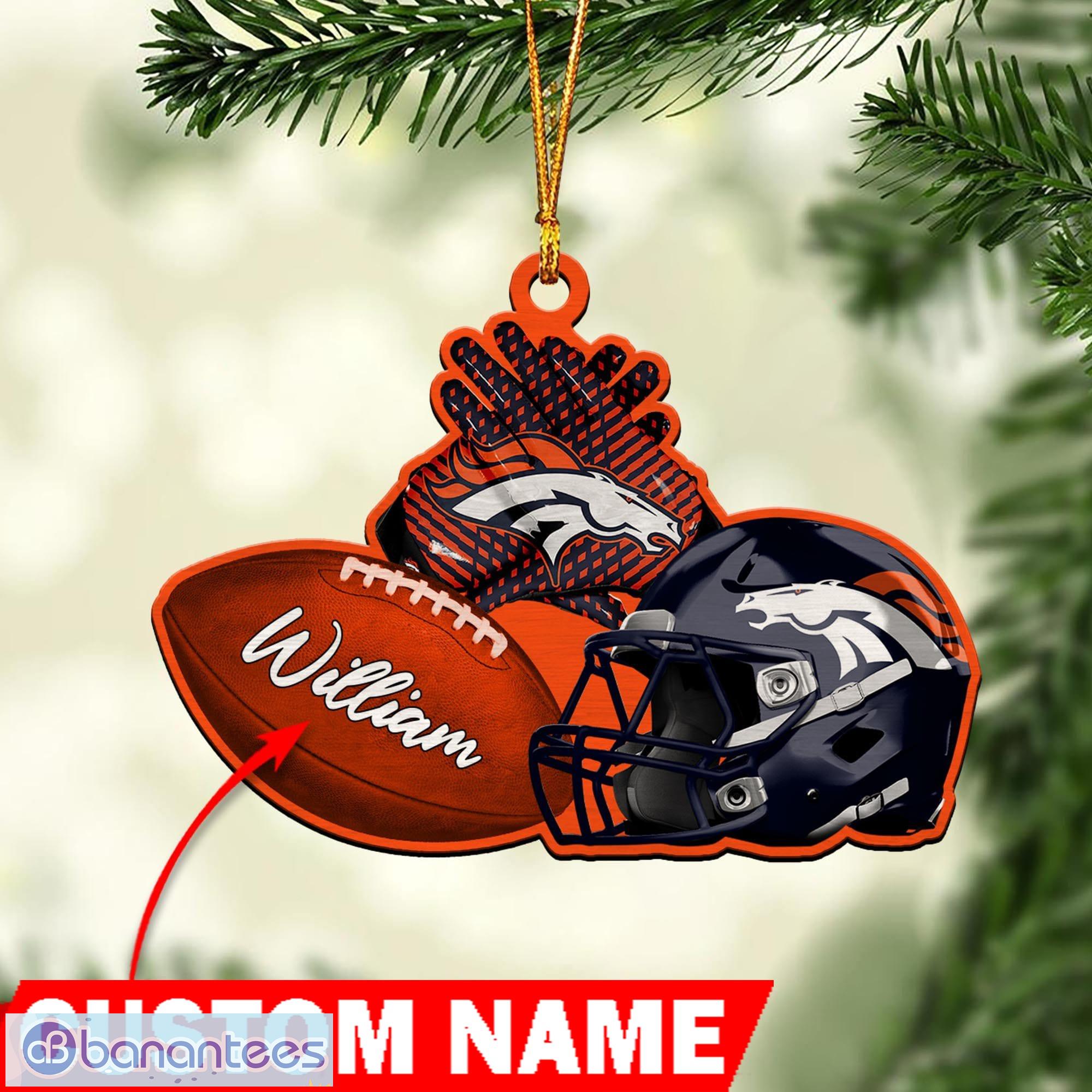Denver Broncos NFL Fans Personalized Christmas Ornaments - Banantees