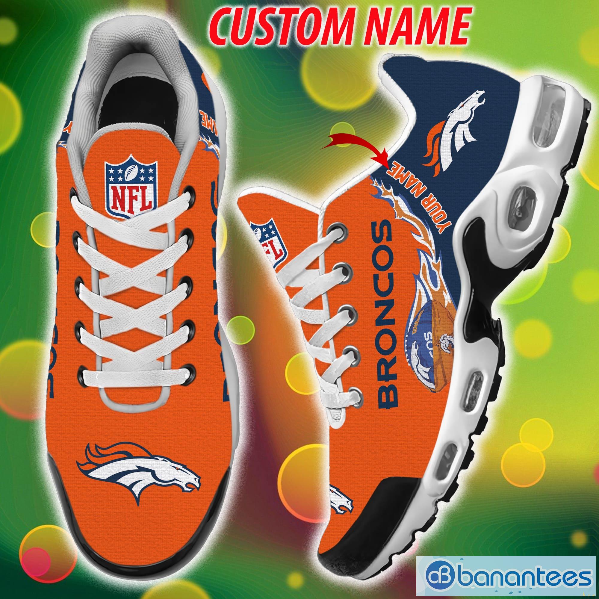 Denver Broncos Football Team Logo Custom Name 3D Ugly Christmas Sweater  Christmas Gift For Sport Fans - Banantees