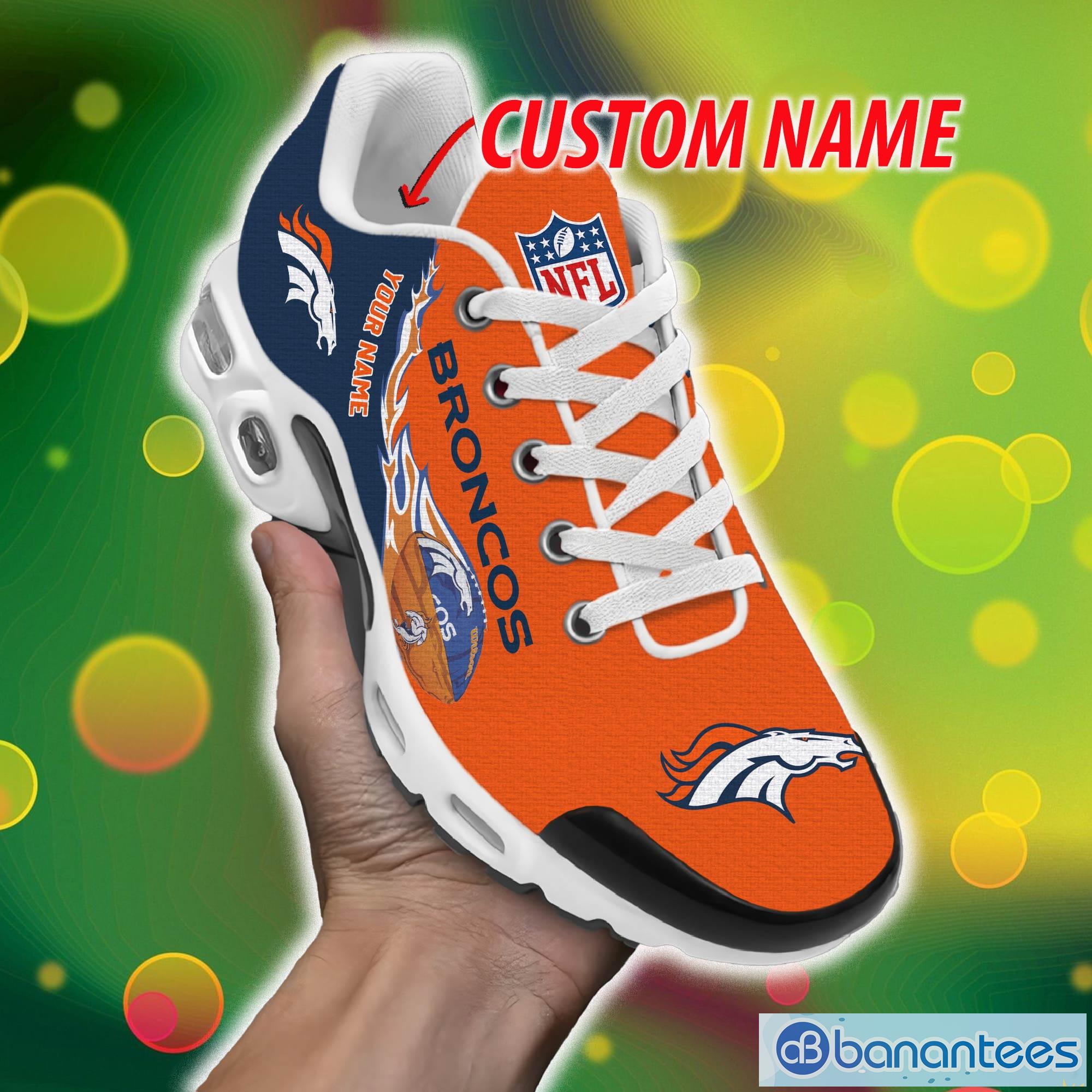 Denver Broncos Custom Name Air Cushion Sport Shoes For Men And Women Gift -  Banantees