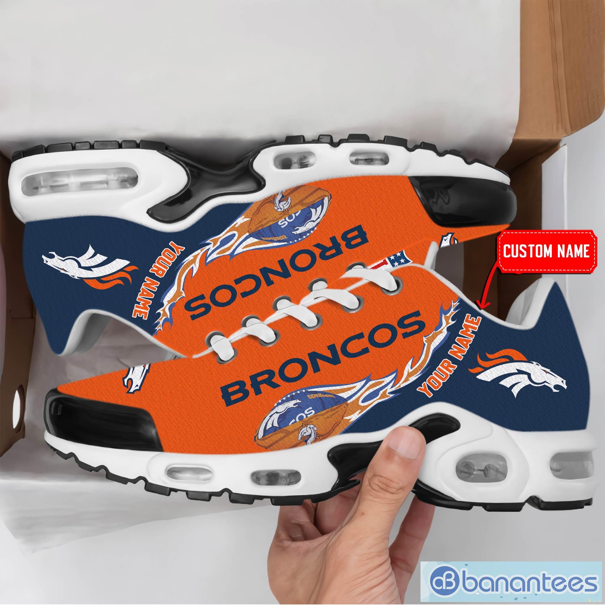 Denver Broncos NFL Team Premium Sneakers Custom Name Air Cushion Shoes For  Fans - Banantees