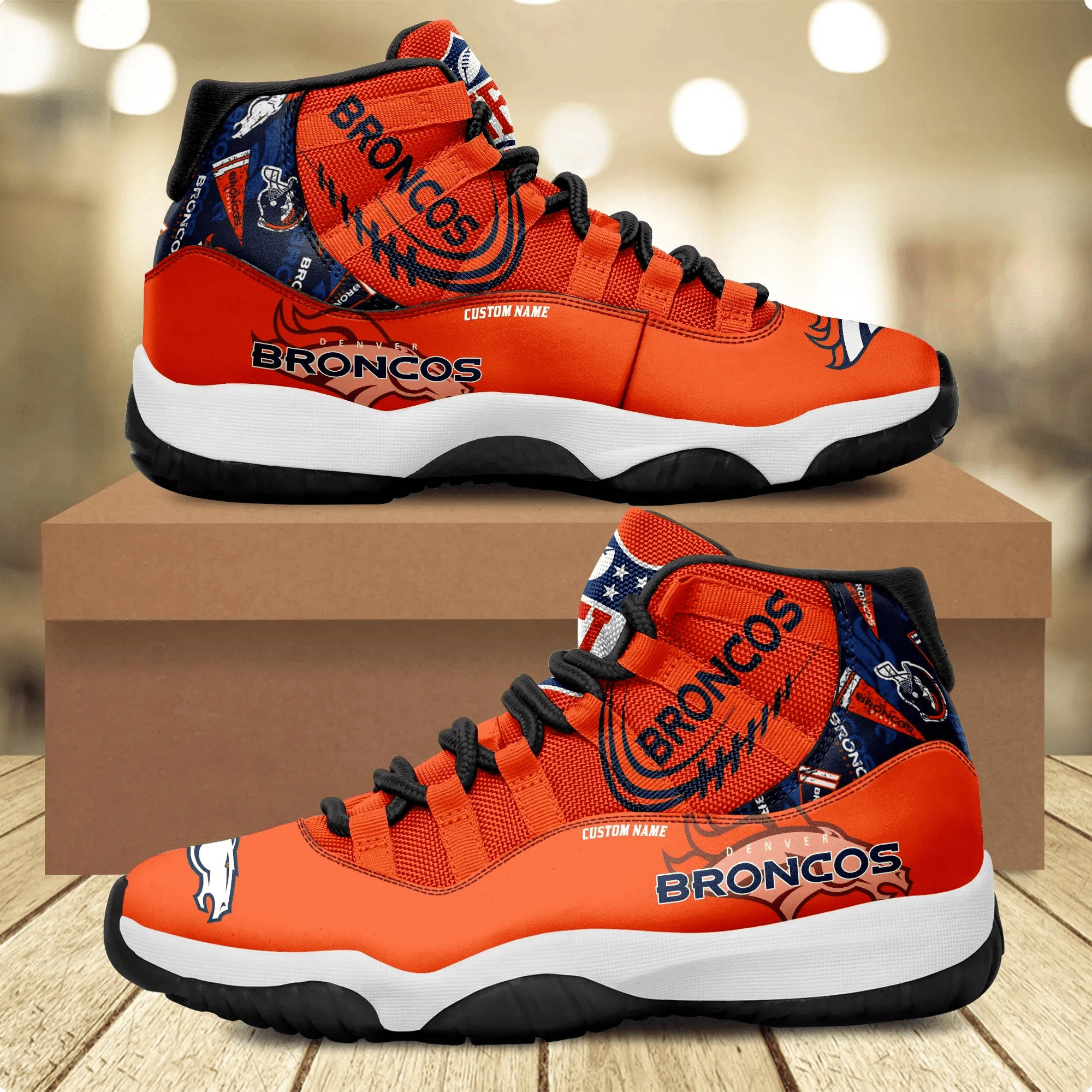 Denver Broncos Personalized Air Jordan 11 Complement Men And Women Gift For Sports Fans - Denver Broncos Personalized Air Jordan 11 Sports Photo 1 Denver Broncos Personalized Air Jordan 11 Complement Men And Women Gift For Sports Fans - Denver Broncos Personalized Air Jordan 11 Sports Photo 1
