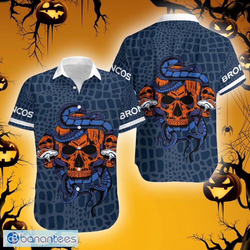 Top-selling item] skull and denver broncos football team full over printed  shirt