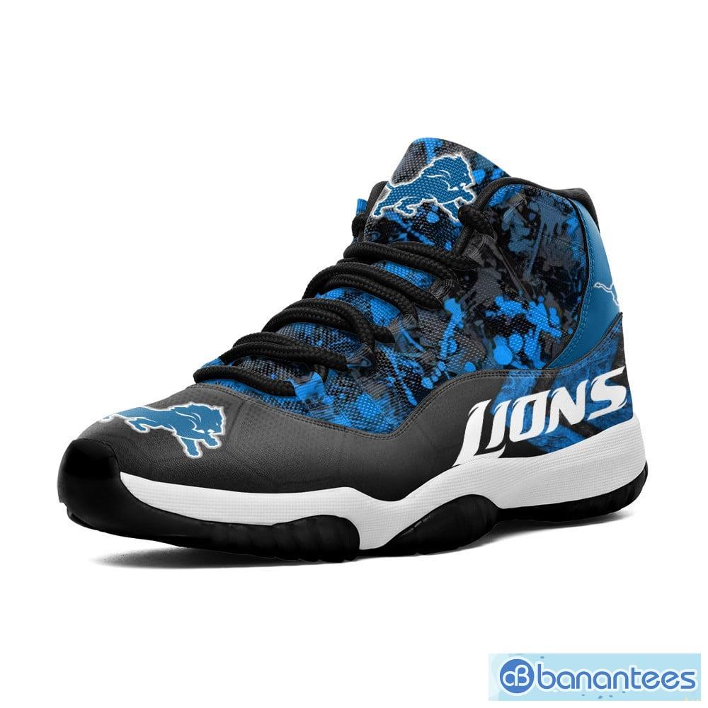 Detroit Lions NFL Air Jordan 11 Sneakers Shoes Gift For Fans - Banantees