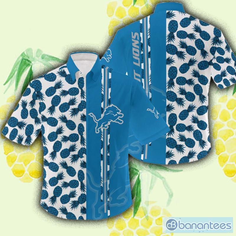 Men's Detroit Lions Hawaiian Shirt Tropical - Banantees