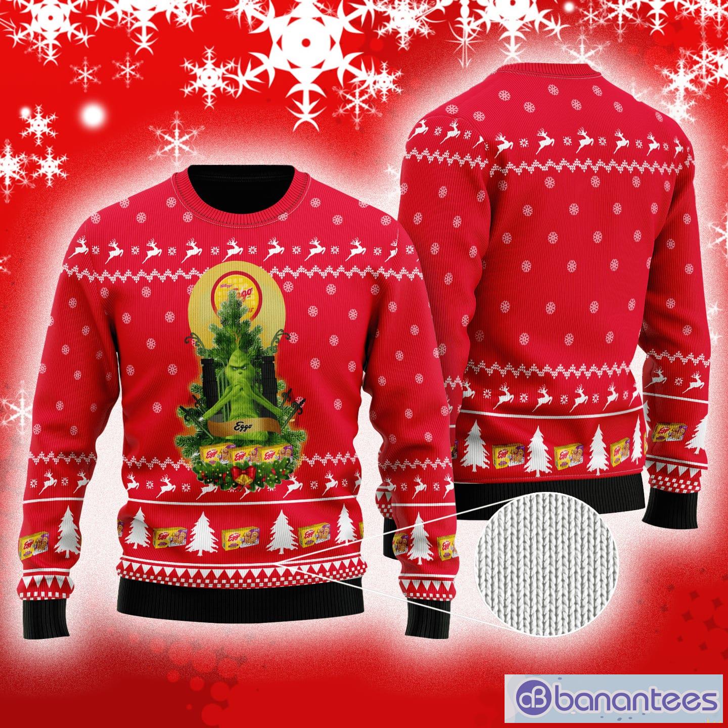 Eggo Grinch Snow Ugly Christmas Sweater For Men And Women Gift - Eggo Grinch Snow Ugly Christmas Sweater For Men And Women Gift