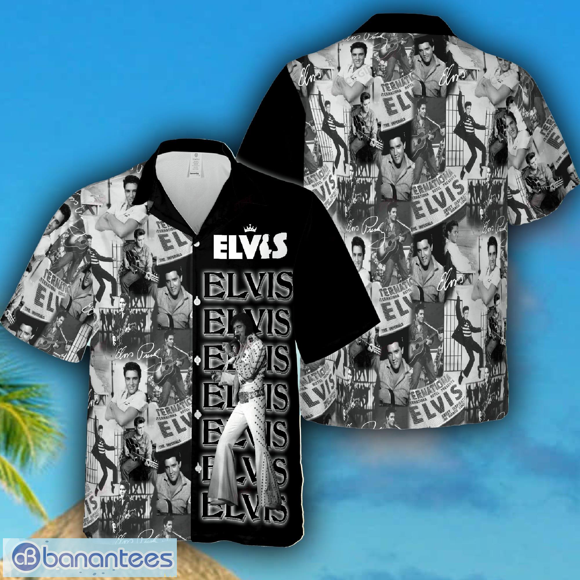 Elvis Presley Unisex Hawaiian Shirt Beach Short-Sleeve Hawaiian