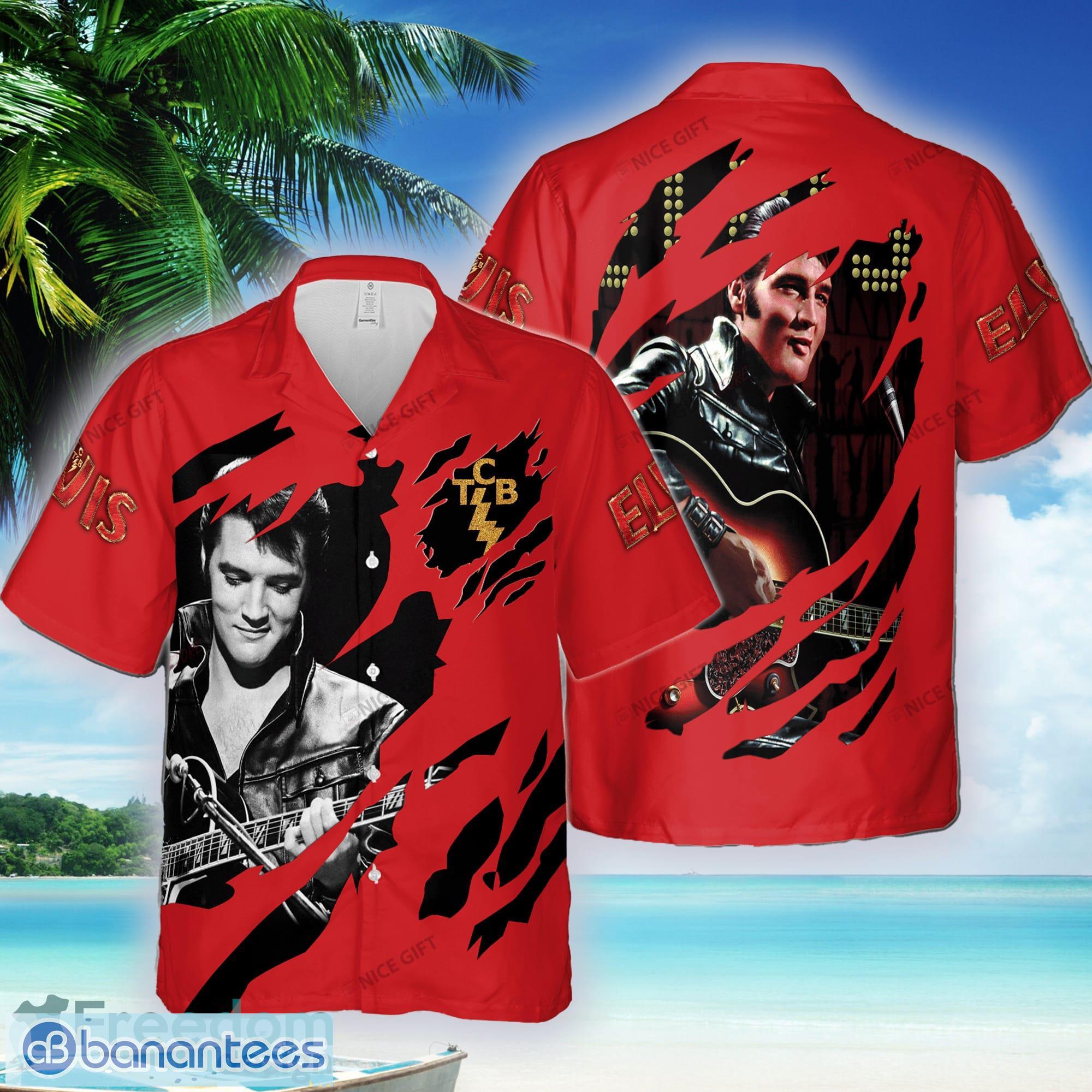 Elvis Presley Unisex Hawaiian Shirt Beach Short-Sleeve Hawaiian