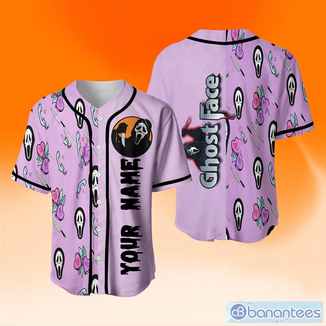 Personalized Pink Ghostface No You Hang up Baseball Jersey 