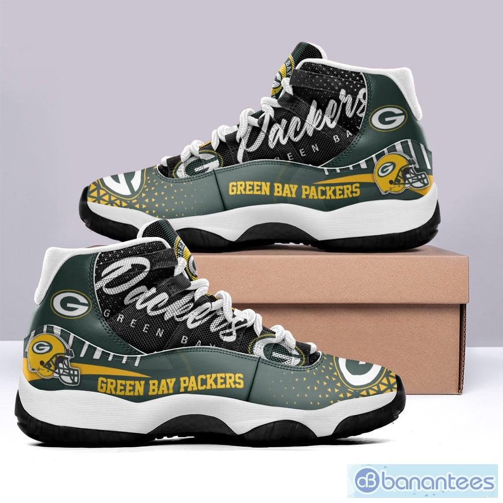 Green Bay Packers NFL Mens High Top Big Logo Canvas Shoes