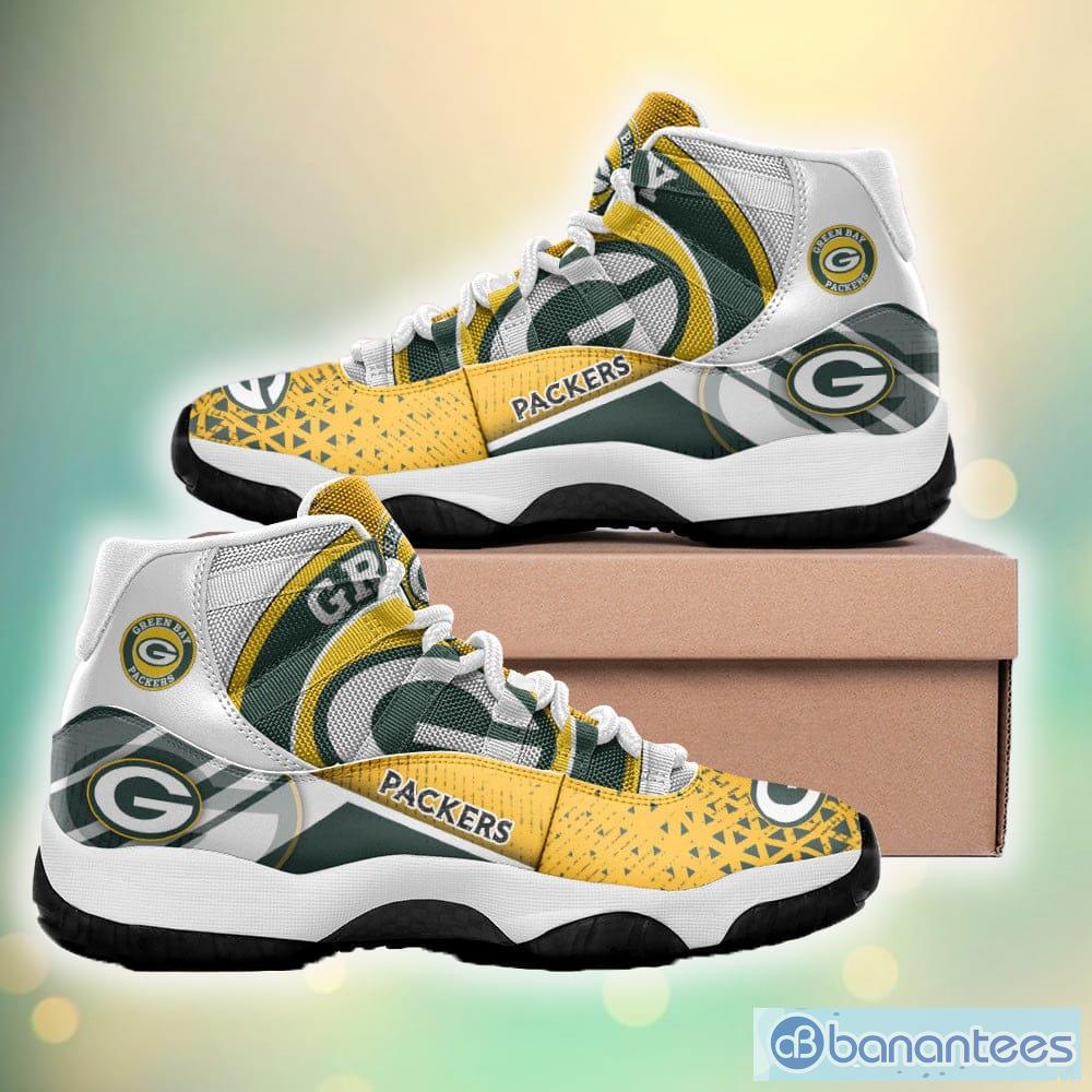 Custom Name Green Bay Packers New Logo Air Cushion Sports Shoes Men Women -  Banantees