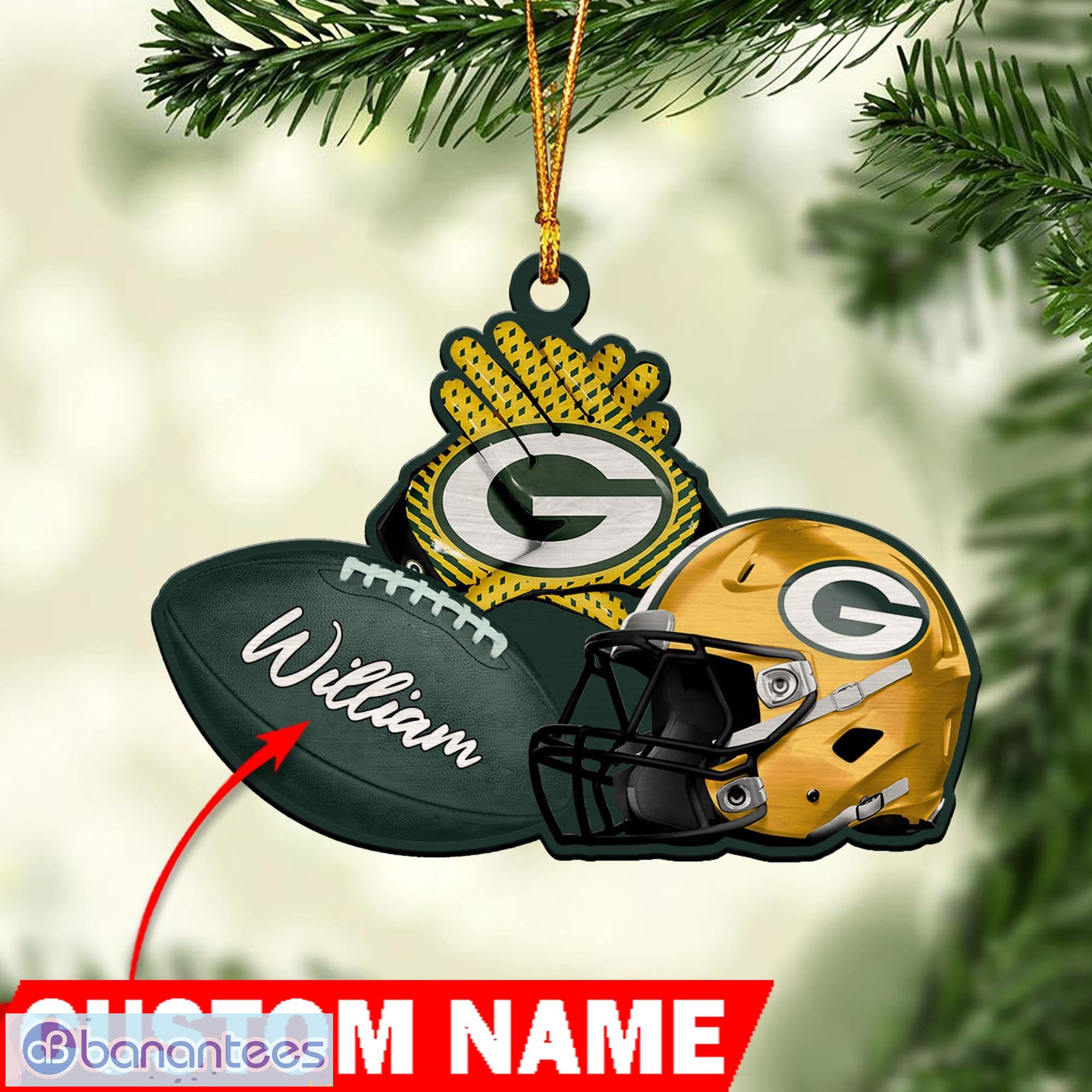Green Bay Packers NFL Fans Personalized Christmas Ornaments - Banantees
