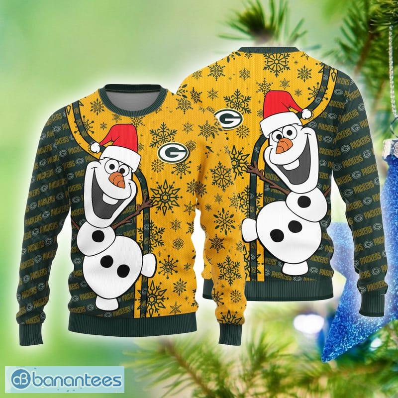 Green Bay Packers Skull Pattern Ugly Christmas Sweater - Limotees