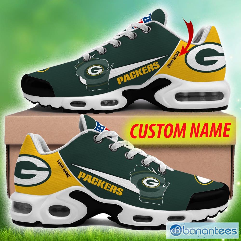 NFL Green Bay Packers Simple Low Top Shoes Running Sneakers Gift