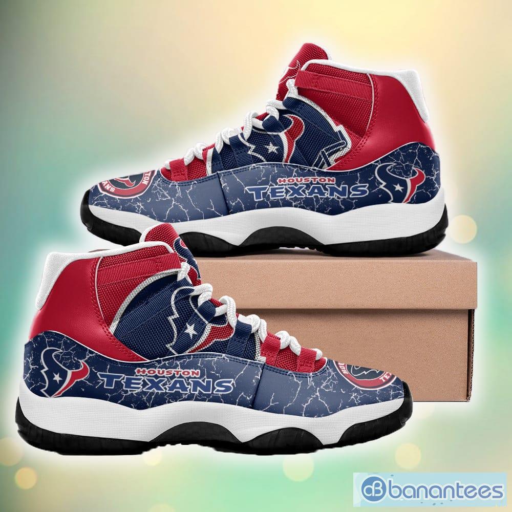 Houston Texans Custom Name Air Jordan 11 Sneaker Shoes For Sport Fans -  Banantees