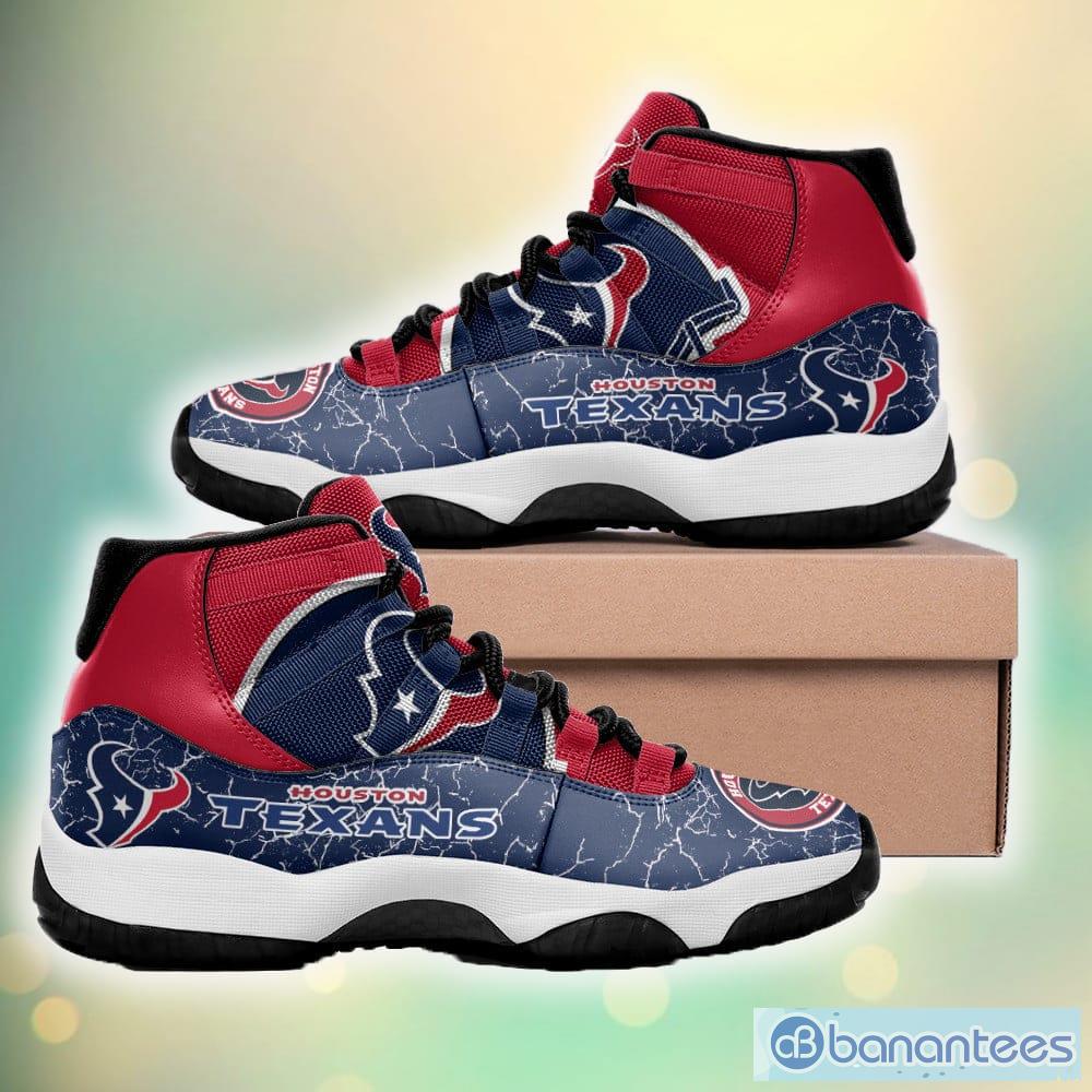 Houston Texans Custom Name Air Jordan 11 Sneaker Shoes For Sport Fans -  Banantees