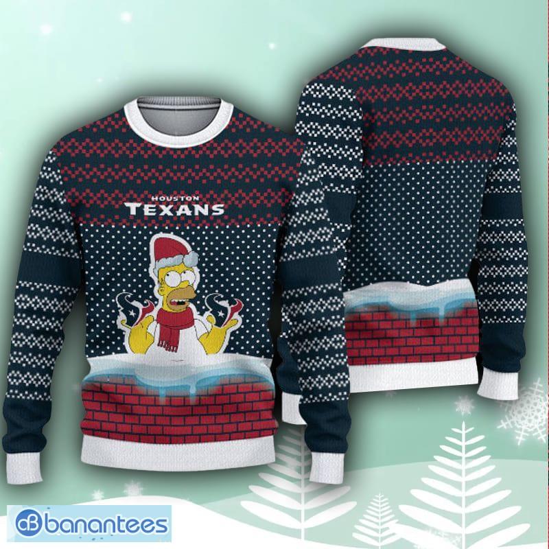Houston Texans Christmas Simpson Ugly Sweater For Men Women
