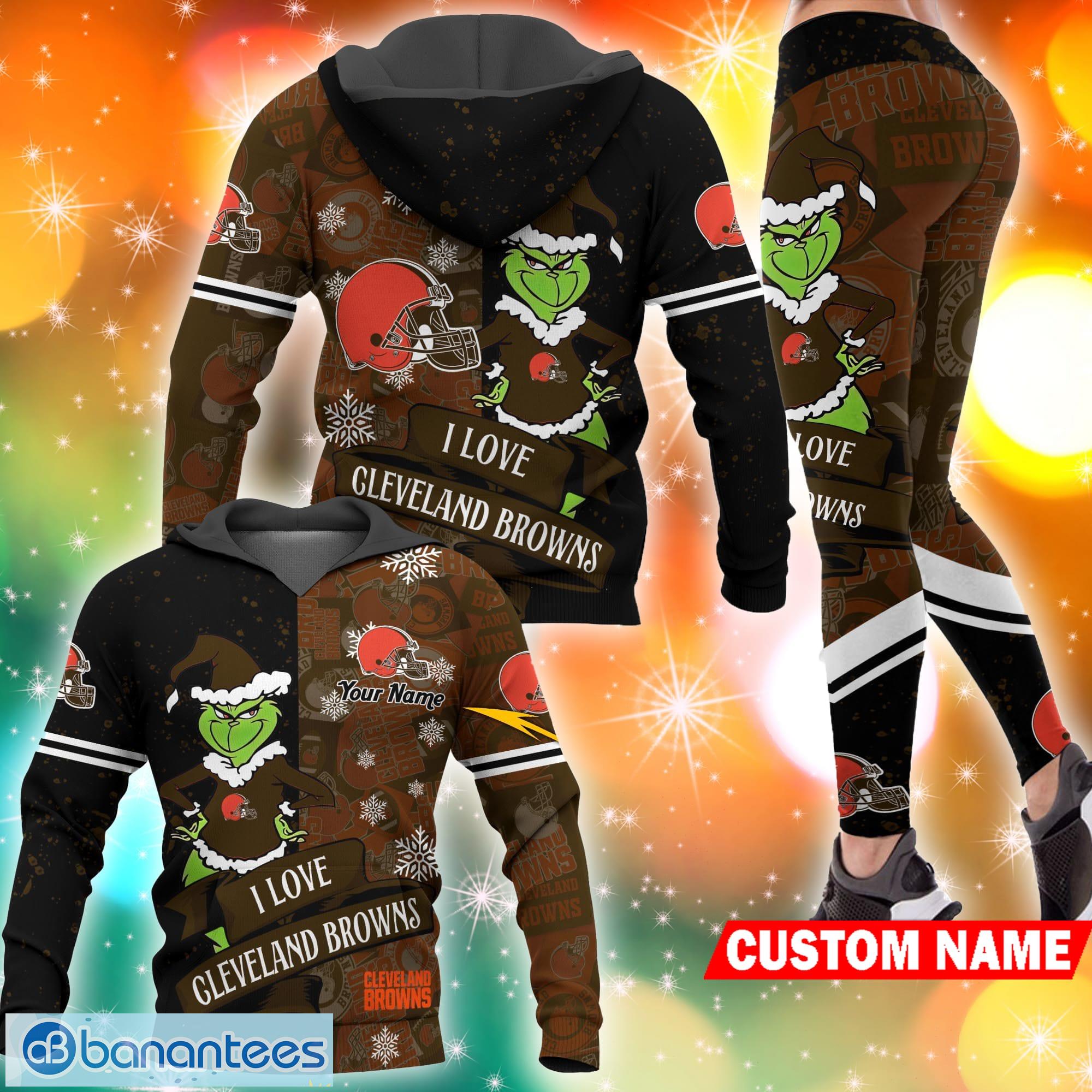 I Love Dallas Cowboys NFL Grinch 3D Hoodie And Long Pants Set Gift