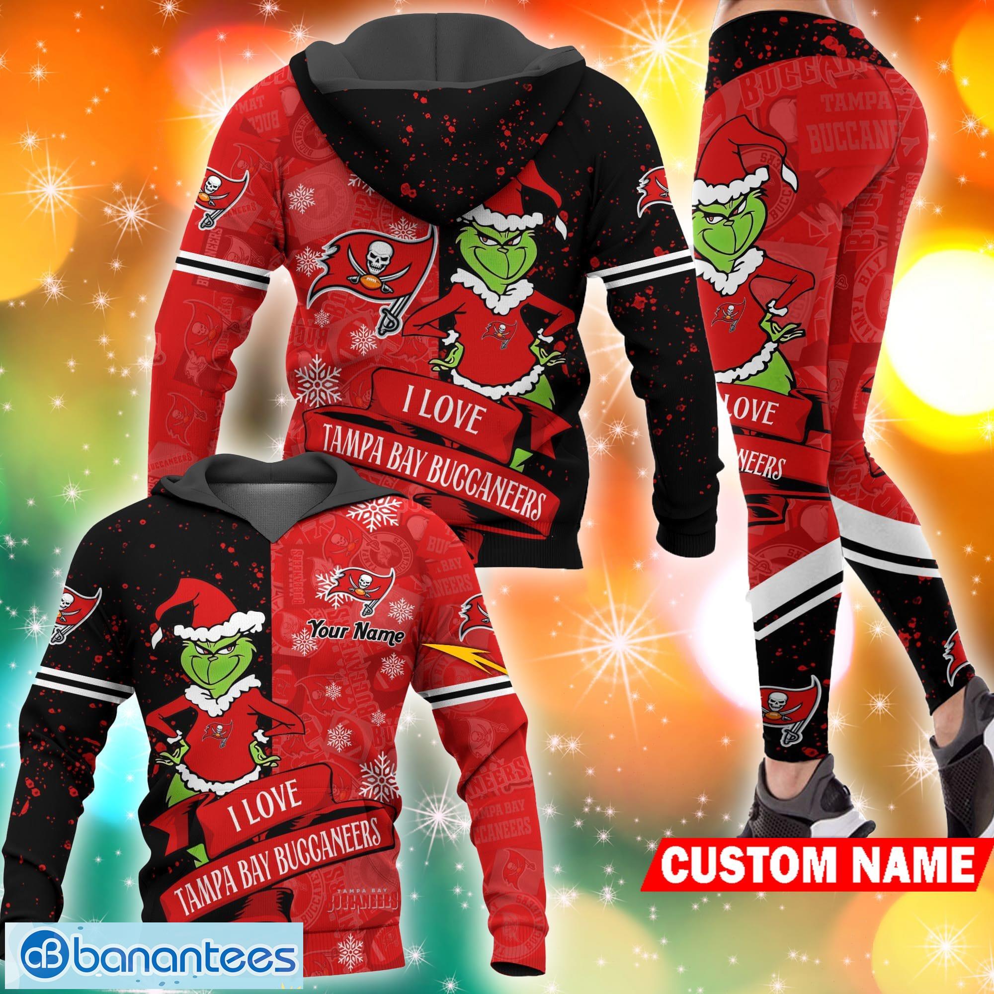 NFL Tampa Bay Buccaneers The Grinch Christmas Pullover Hoodie –
