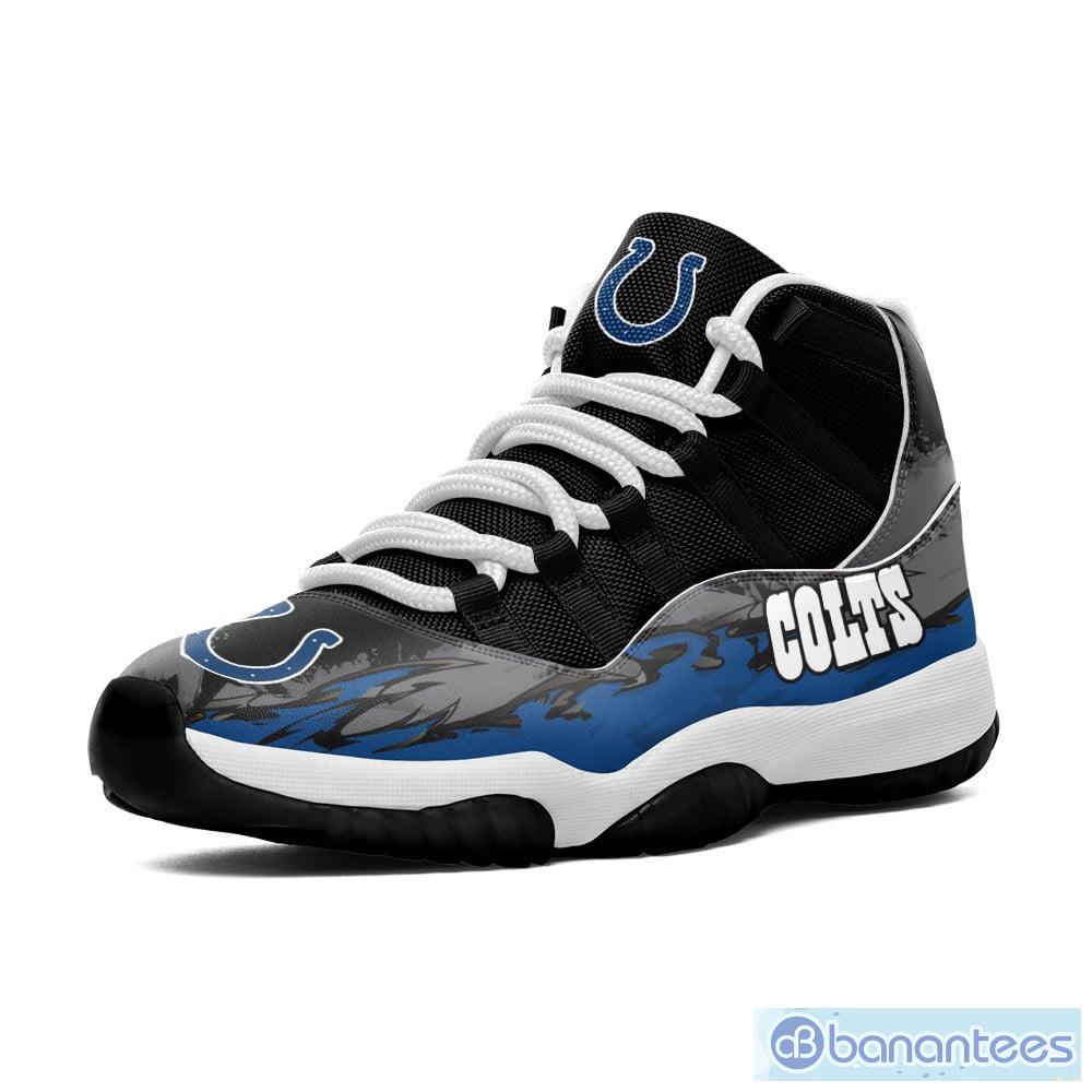 Indianapolis Colts Custom Name Air Jordan 11 Sneaker Shoes For Sport Fans -  Banantees