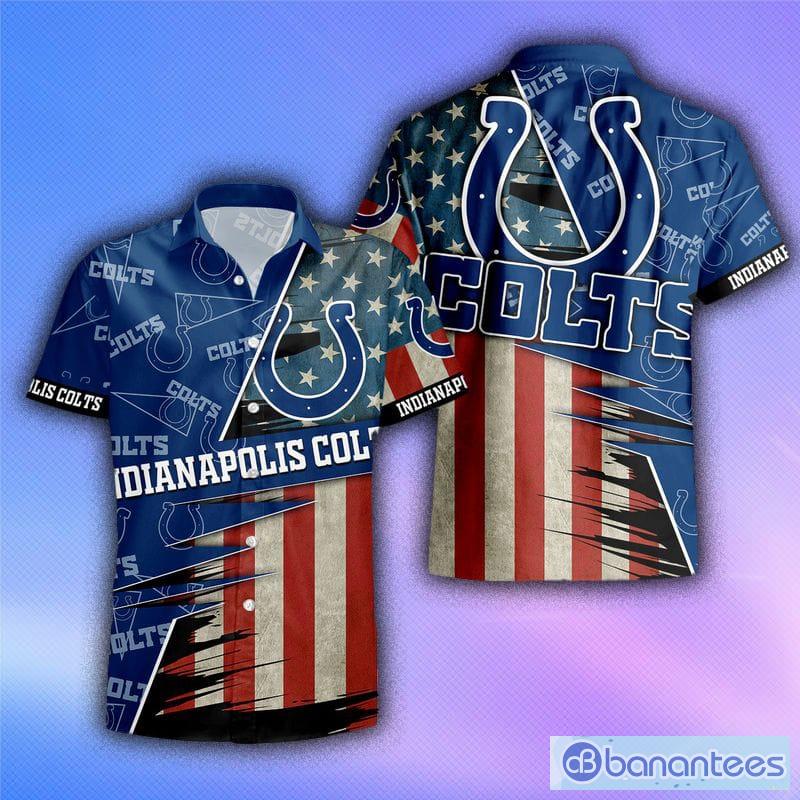 Indianapolis Colts American Flag All Over Printed 3D Shirts