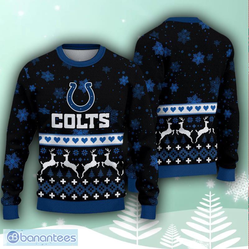 Indianapolis Colts Christmas Snow Ugly Sweater For Men Women - Banantees