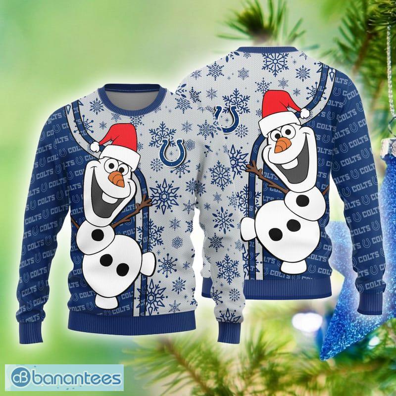 NFL Indianapolis Colts Logo Ideas Ugly Christmas Sweater For Men And Women  - Banantees