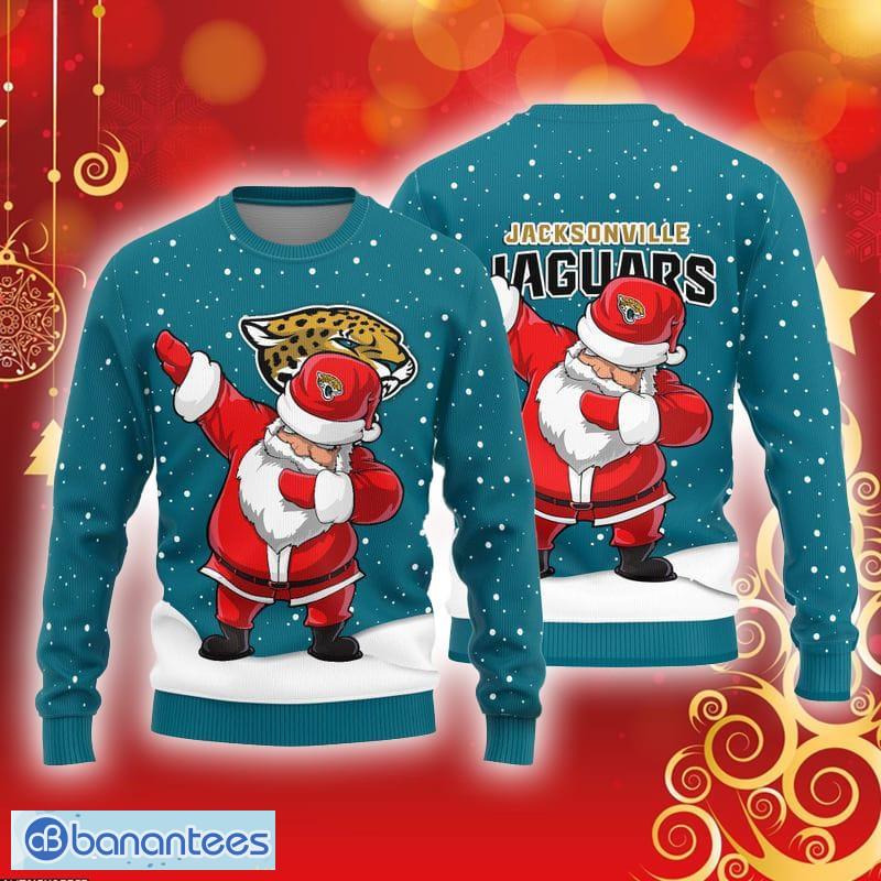 NFL Jacksonville Jaguars Blue Celebrate AOP Ugly Christmas Sweater