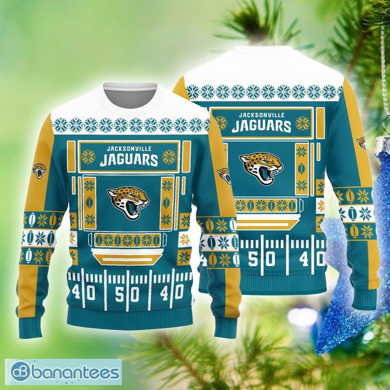 Jacksonville Jaguars Snowflakes Pattern Ugly Christmas Sweater Christmas  Gift - Banantees