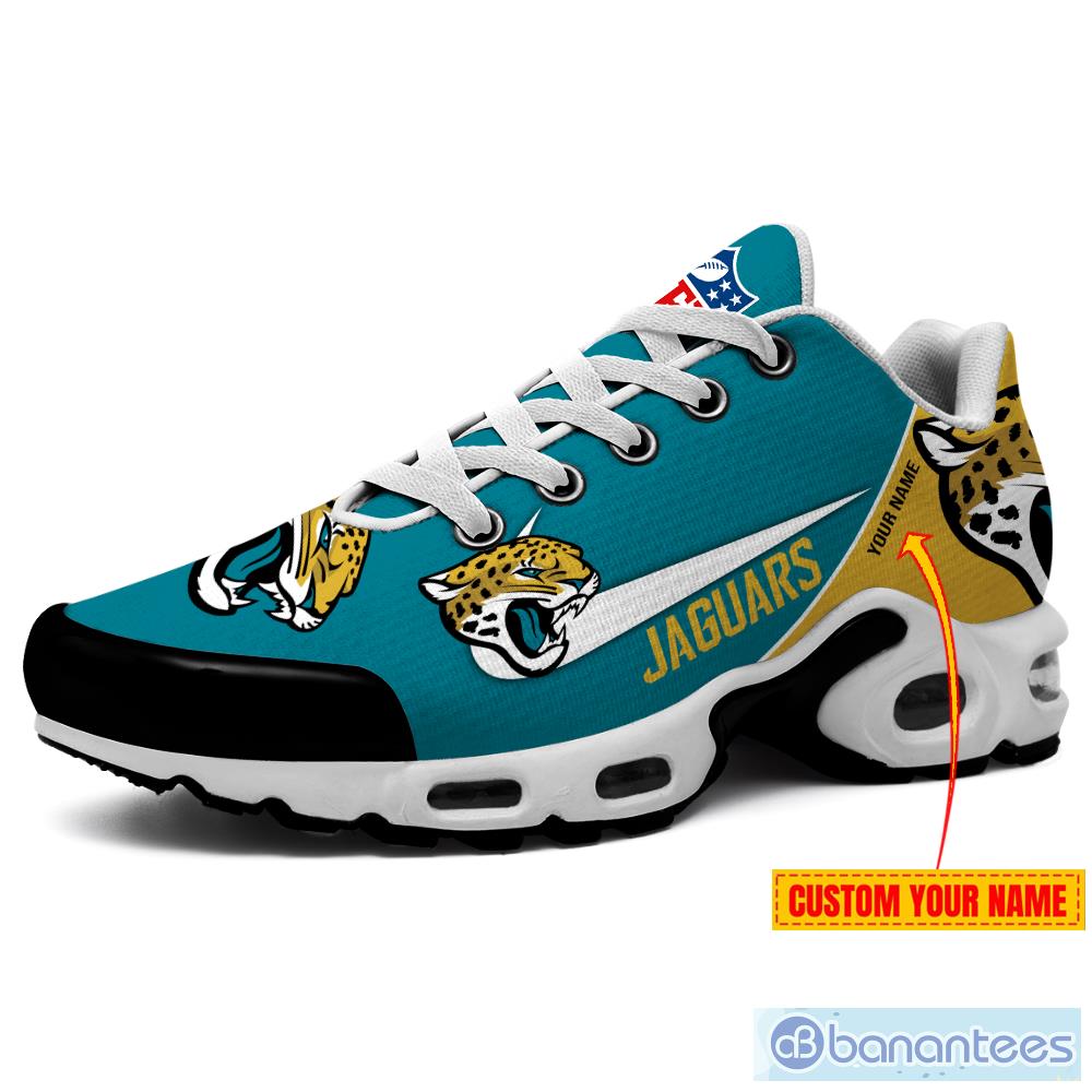 Jacksonville Jaguars Luxury NFL Team Sneakers Custom Name Air Cushion Shoes  For Fans - Banantees