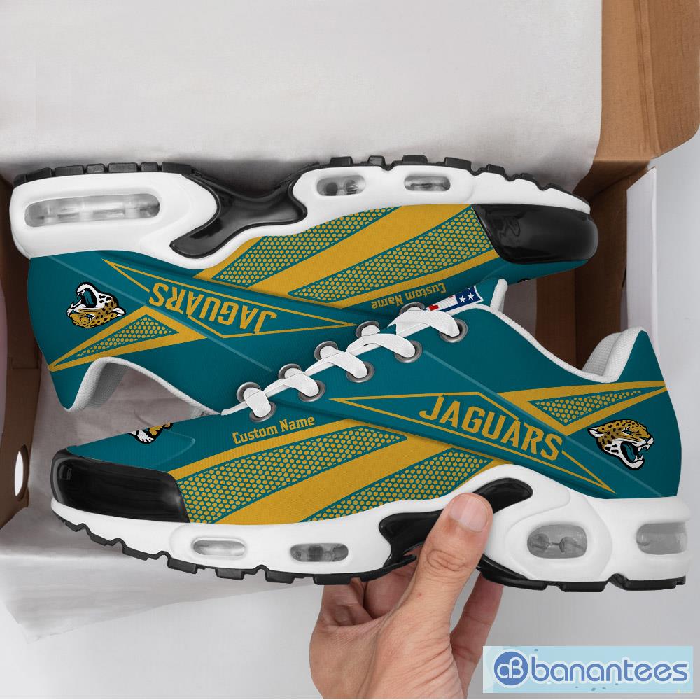 Jacksonville Jaguars Premium NFL Team Sneakers Custom Name Air Cushion Shoes  For Fans - Banantees