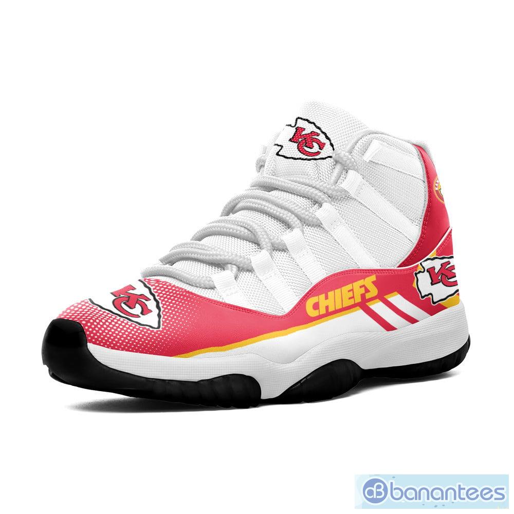 Kansas City Chiefs Custom Name Air Jordan 11 Sneaker Shoes For