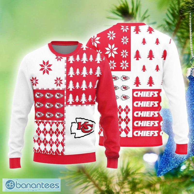 Kansas City Chiefs Logo Knitted Pine Tree Patterns Pattern Ugly