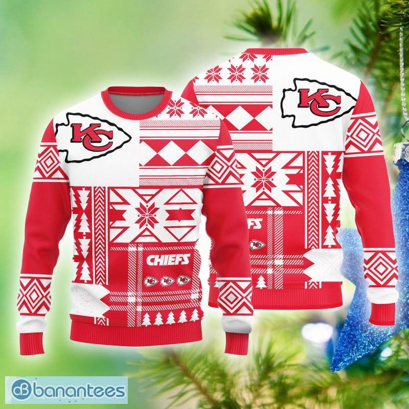 Snowflake Christmas Kansas City Chiefs Ugly Sweater - T-shirts Low