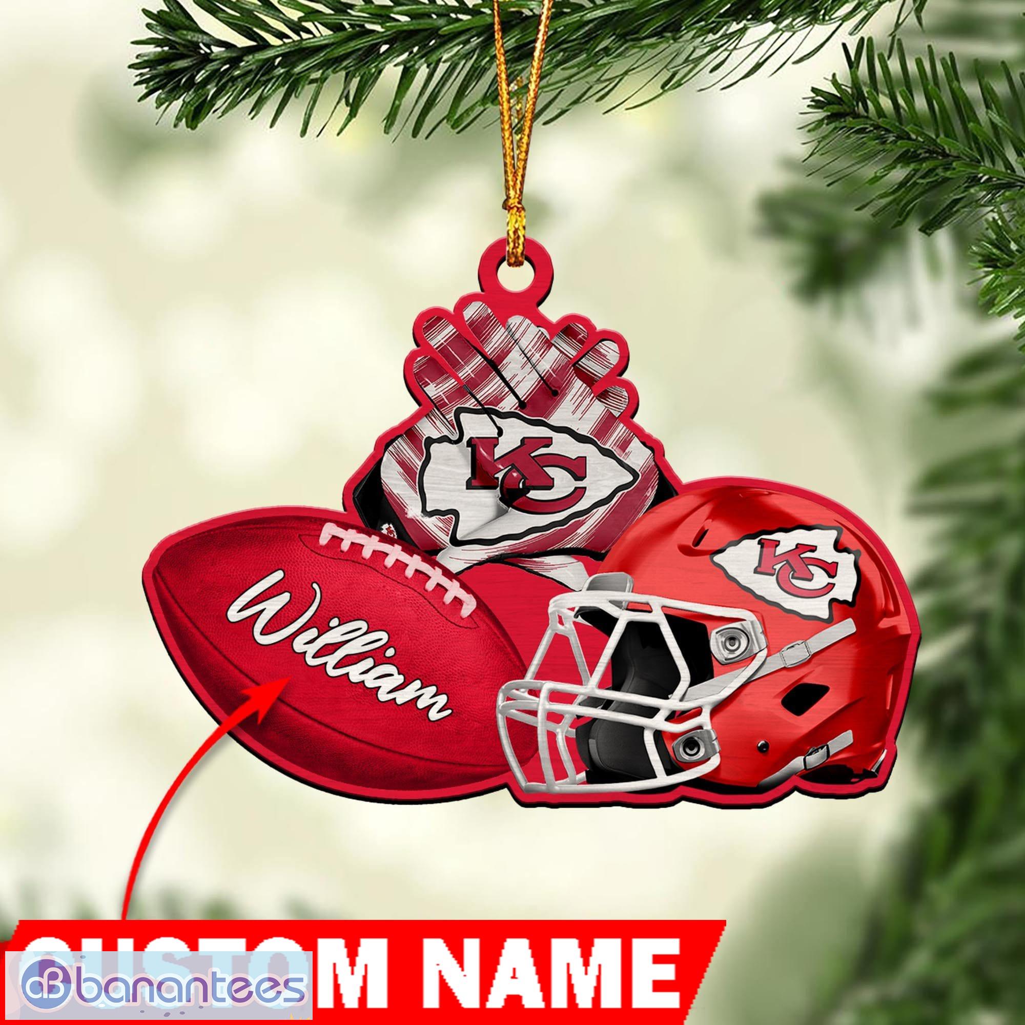 Kansas City Chiefs NFL Fans Personalized Christmas Ornaments - Banantees