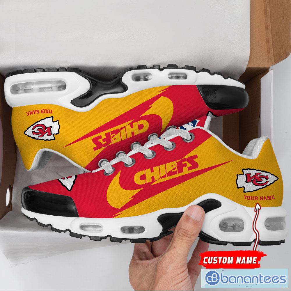 Custom Name Kansas City Chiefs New Logo Air Cushion Sports Shoes