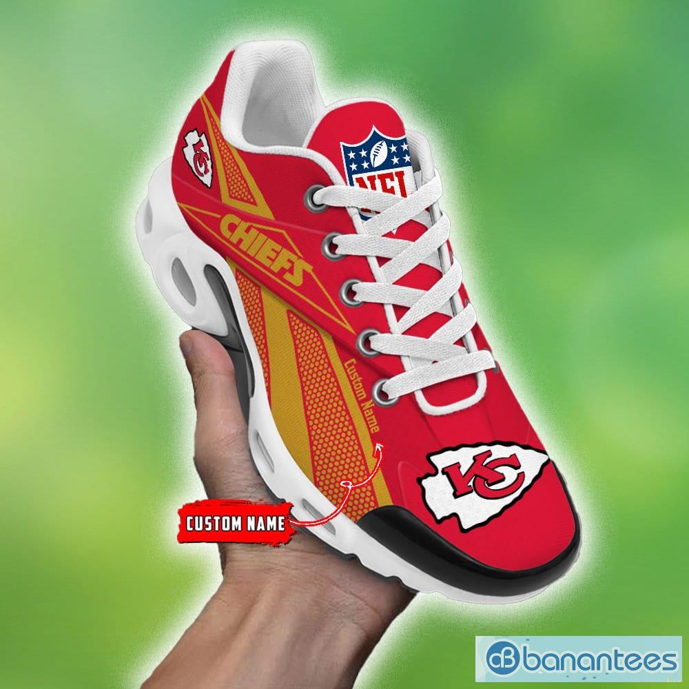 Custom Name Kansas City Chiefs NFL Monster Sport Logo Air Cushion Sports  Shoes - Banantees